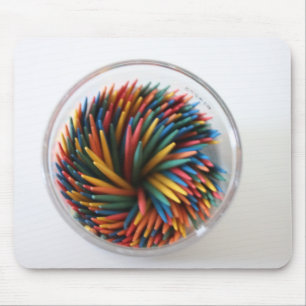 Farbige Toothpicks Mousepad