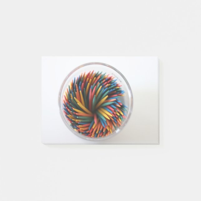 Farbige Toothpicks Post-it®-Hinweise Post-it Klebezettel (Vorderseite)