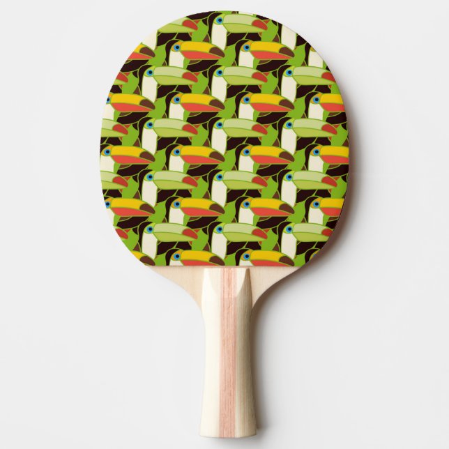 Farbige Toucans Tischtennis Schläger (Vorderseite)