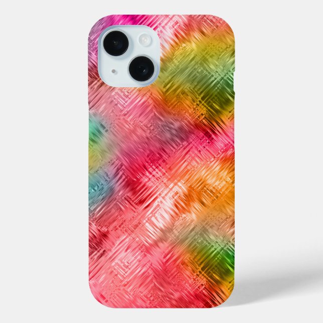 Farbige Tourmaline-Brillen-Textur Case-Mate iPhone Hülle (Rückseite)