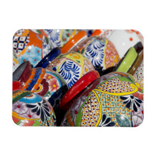 Farbige traditionelle handbemalte mexikanische Töp Magnet