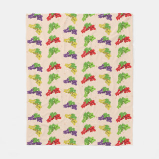 Farbige Trauben Fleecedecke