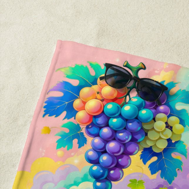 Farbige Trauben für den Sommer Strandtuch (Beispiel)