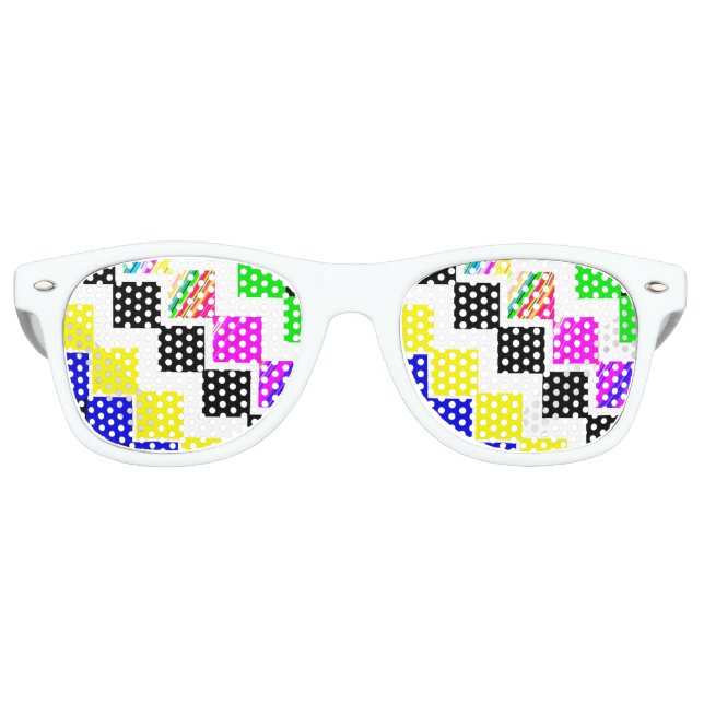 Farbige Treppe Partybrille (Vorderseite)