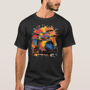 Farbige Trommeln für großartige Schlagzeuger T-Shirt