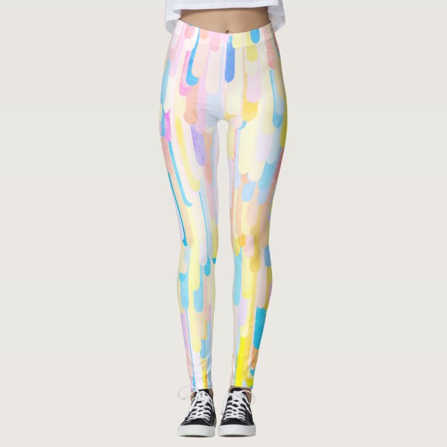 Farbige Tropfen Leggings (Vorderseite)