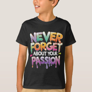 Farbige Tropfen Typografie Motivierend Kostenvoran T-Shirt