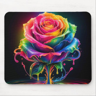 Farbige tropfende Rosen-Mauspad Mousepad