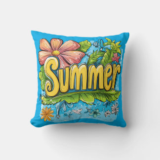 Farbige tropische "Sommer"-Dekokissen Kissen