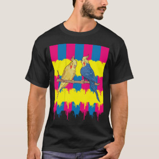 Farbige tropische Vögel Illustrationskunst. T-Shirt