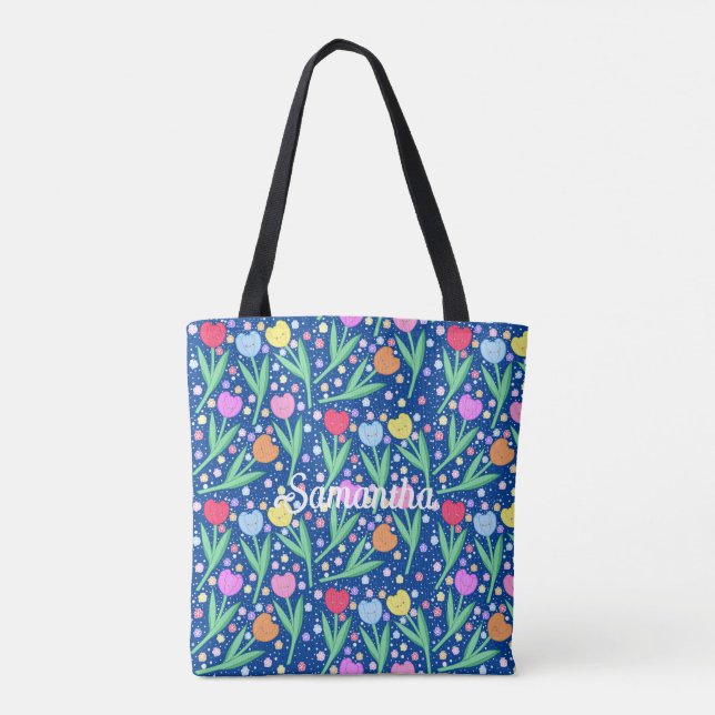 Farbige Tulip-Blume (Rückseite)