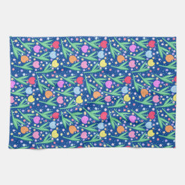 Farbige Tulip-Blume Geschirrtuch