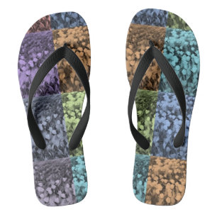 Farbige Tulip florale Breitband-Flip-Flops Flip Flops