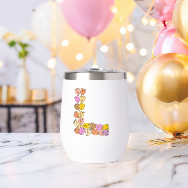 Farbige Tulip Lettered "L" (Junggesellenabschied (gedreht))