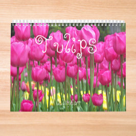 Farbige Tulips floral fotografisch Kalender