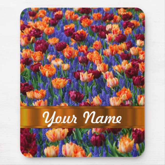 Farbige Tulpen Mousepad (Vorne)