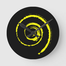 Farbige Twirbel Runde Wanduhr