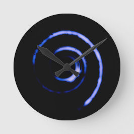 Farbige Twirbel Runde Wanduhr