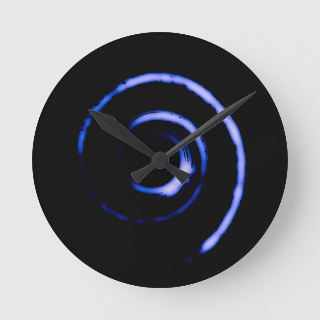 Farbige Twirbel Runde Wanduhr (Vorderseite)