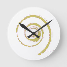 Farbige Twirbel Runde Wanduhr