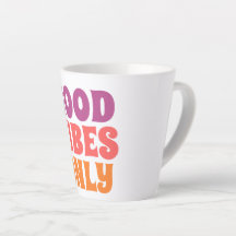 Farbige Typografie-Tasse – Moderne Lebendige Kaffe