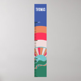 Farbige Übersicht über das Wachstum der kleinen Ju Poster