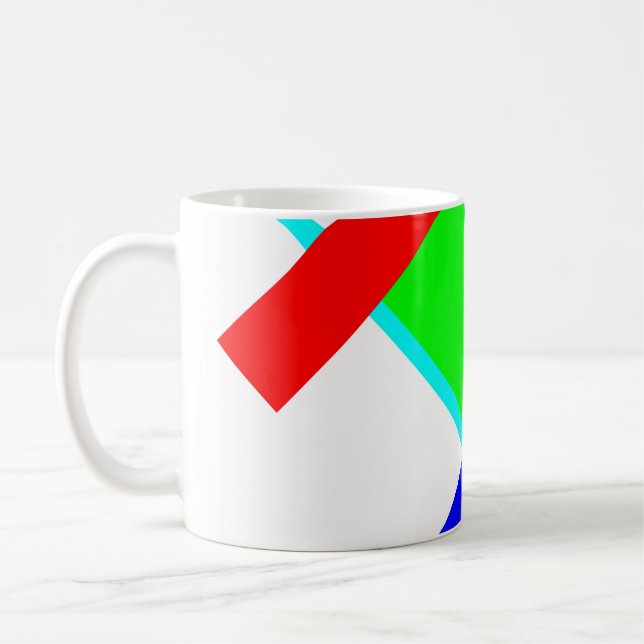 Farbige Umarmung Kaffeetasse (Links)