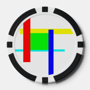 Farbige Umarmung Pokerchips