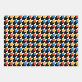 Farbige Umschlagpapier für Quadrate Geschenkpapier Set