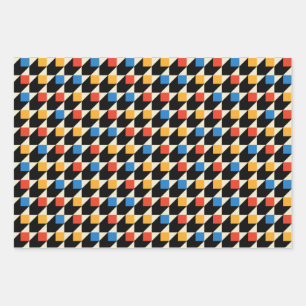 Farbige Umschlagpapier für Quadrate Geschenkpapier Set