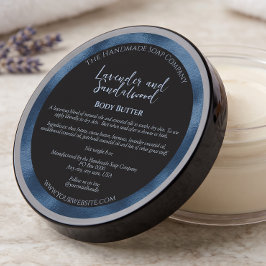 Farbige und blaue Kosmetika - Marke mit Inhaltssto Runder Aufkleber