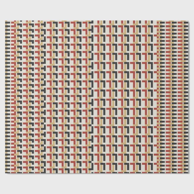 Farbige Valentinstags-Stimmung  Geschenkpapier (Flach)