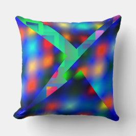 Farbige verschwommene Lichter, abstrakt umhüllt Kissen