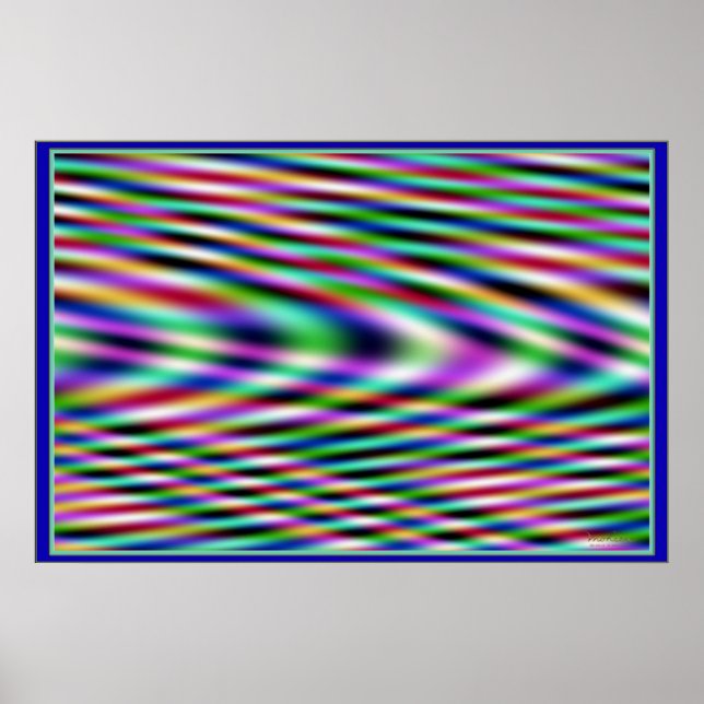 Farbige Vibrationen Poster (Vorne)