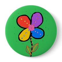 Farbige vierblättrige Kleeblatt-Blumen-Handzeichnu