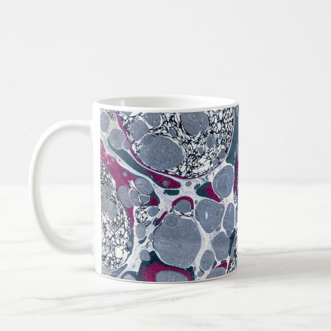 Farbige Viktorianische Papierabdeckung Kaffeetasse (Links)