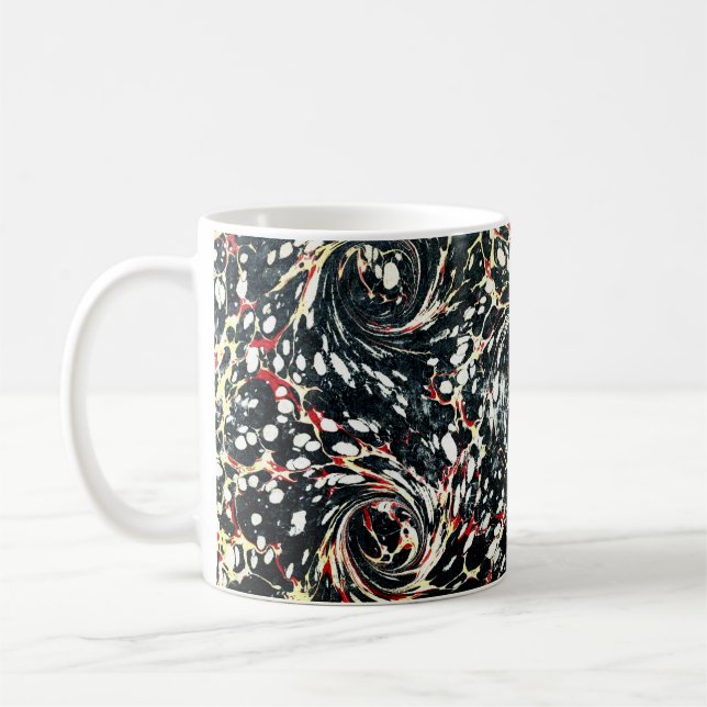 Farbige Viktorianische Papierabdeckung Kaffeetasse (Links)