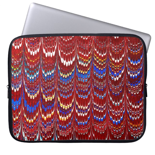 Farbige Viktorianische Papierabdeckung Laptopschutzhülle (Vorderseite)