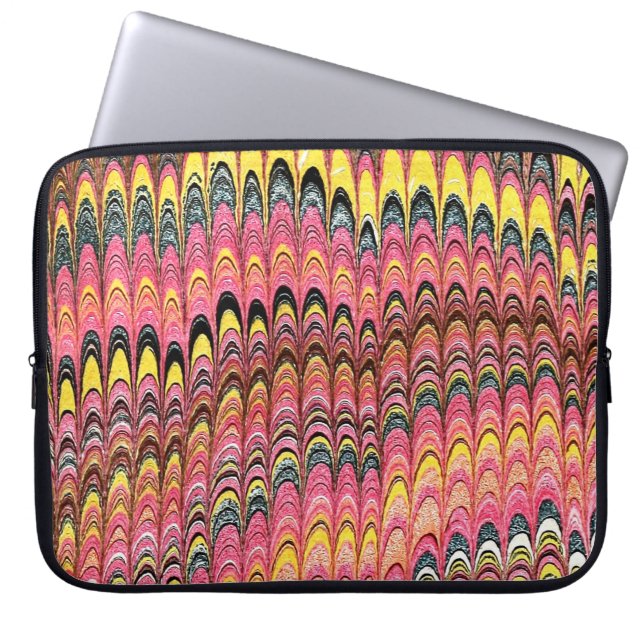 Farbige Viktorianische Papierabdeckung Laptopschutzhülle (Vorderseite)