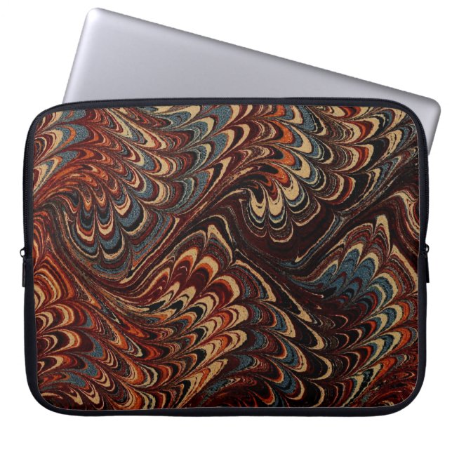 Farbige Viktorianische Papierabdeckung Laptopschutzhülle (Vorderseite)