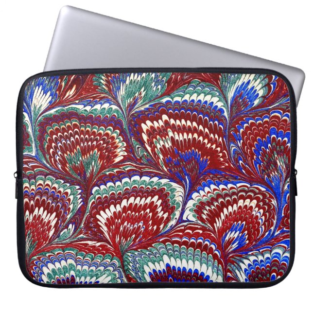 Farbige Viktorianische Papierabdeckung Laptopschutzhülle (Vorderseite)