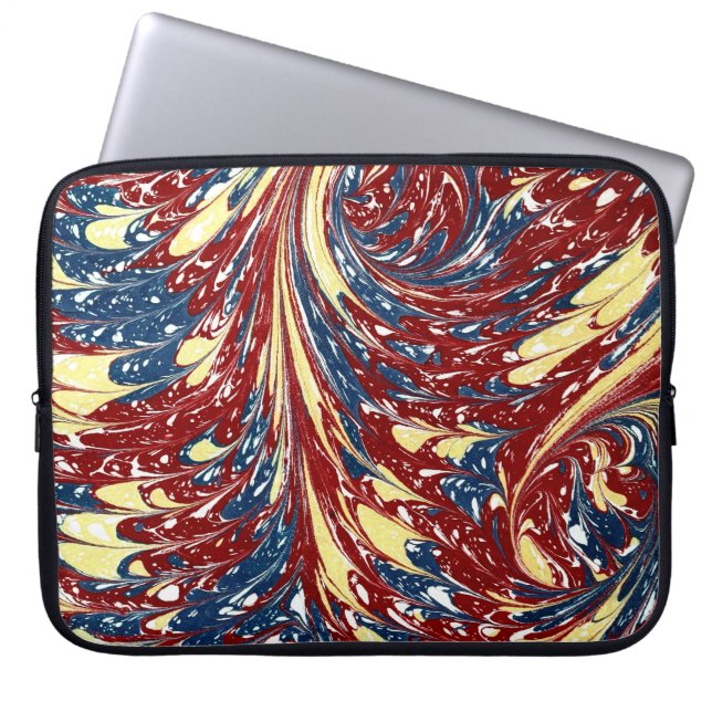 Farbige Viktorianische Papierabdeckung Laptopschutzhülle (Vorderseite)
