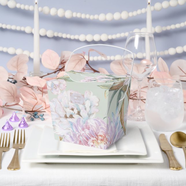 Farbige Vintag Peony Gastgeschenk Hochzeit Box Geschenkschachtel (Hochzeit)