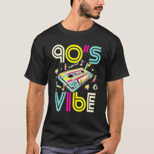 Farbige Vintage Kassette der 90er Jahre T-Shirt