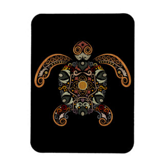 Farbige Vintage Schildkrötenkonstruktion Magnet