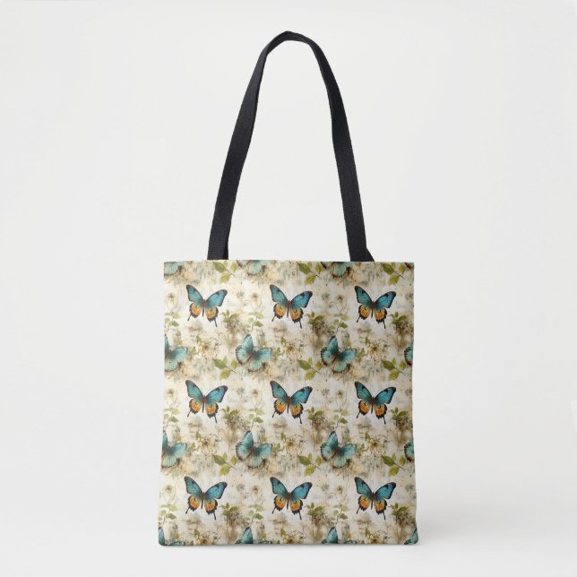 Farbige Vintage Schmetterlinge und Blume (1) (Vorderseite)