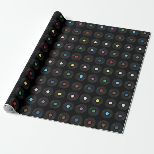 Farbige Vinyl-Schallplatte Klassiker Geschenkpapier