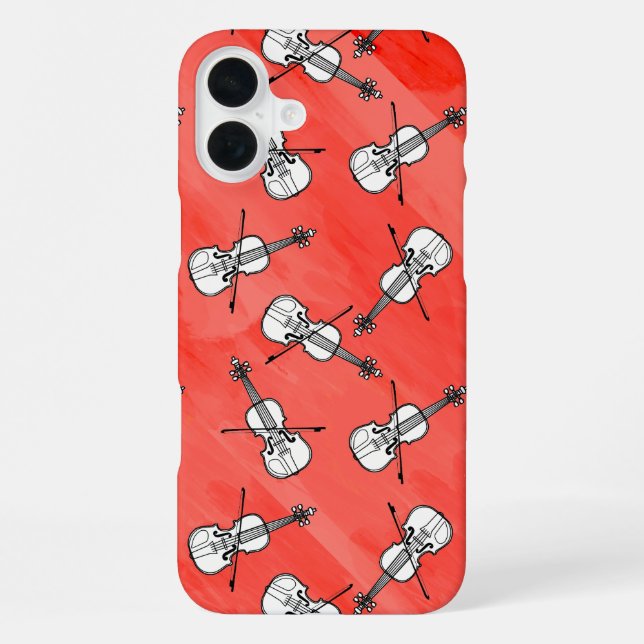 Farbige Violinblöcke iPhone Hülle (Rückseite)