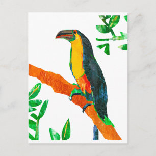 Farbige Vögel Toucan Postkarte