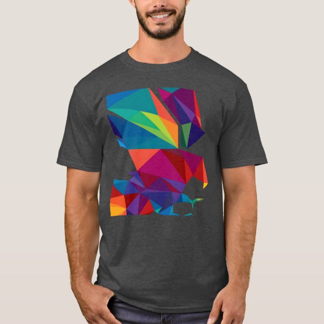 Farbige Vogelgeschenke T-Shirt (Vorderseite)